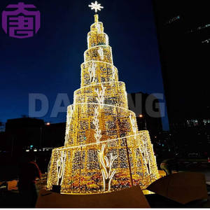 New Ip65 Outdoor Led Cone Tower Christmas <b>Lights</b> With Customizable Color Length Easy Installation For Shopping Mall Plaza Garden - Product Image 3