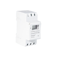 DHC15A 16A LCD 7 Hari Din Rel Pemasangan Timer Mingguan Saklar Digital