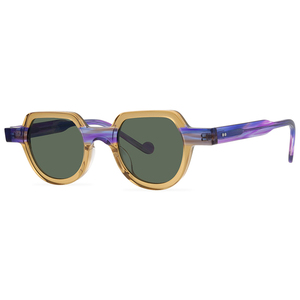 Lunettes de soleil classiques pour femmes, lunettes de soleil de bonne qualité, plaque assortie double couleur, lunettes de soleil nique rétro art acétate peut changer la marque - Product Image 4