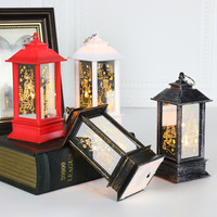 Décoration de vacances, ornements, lanterne à vent, cadeau de nuit, lumière carrée en verre à LED pour la décoration de la maison, mariage, festival