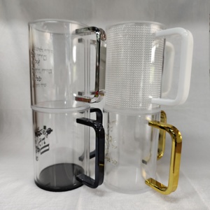 Design Judaica Binaural Cup the Traditional Display Stand for the Jewish Sabbath Passover Clear Acrylic <b>Hand</b> <b>Washing</b> Cup - Product Image 6