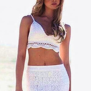 Bestdance <span class=keywords><strong>Bikini</strong></span> de ganchillo Boho traje de baño de mujer bañadores mujer de <span class=keywords><strong>sujetador</strong></span> superior - Product Image 1