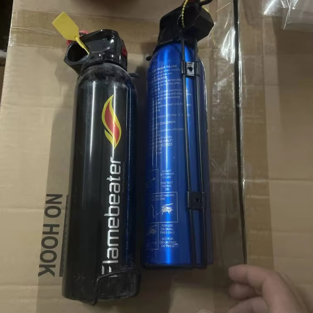 Portable 0.5kg 1kg Dry Chemical Powder Fire Extinguisher Steel Construction with Plastic Valve for Cars