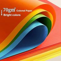 Feuilles de papier couleur format A4 personnalisées, plus de 30 couleurs, papier recyclable lisse avec impression unique pour usage de bureau