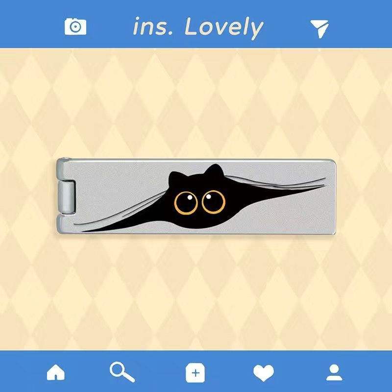 Housse de stand-k124 en métal couette chat noir-support pliant métallique