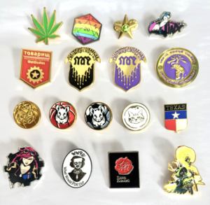 उच्च गुणवत्ता वाले विनिर्माण थोक सुरक्षा कस्टम धातु सामान पिन बैज डिजाइन हैट पिन - Product Image 1