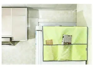 Moda geladeira máquina de lavar roupa capa à prova de poeira diversos saco de armazenamento multifuncional organizador capa na cozinha sala de estar