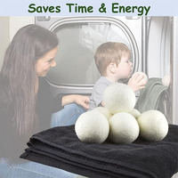 2024 100% boules de laine bio pure de nouvelle-zélande boules de sèche-linge accessoire de Machine à laver boules de lessive réutilisables