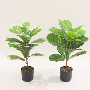 Petits arbres de violon en plastique artificiels Décoration de table de jardin d'intérieur ou de bureau Plantes de table - Product Image 1