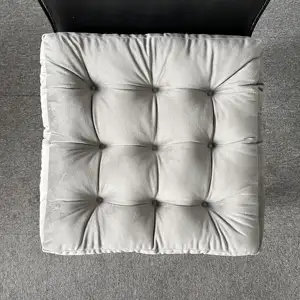 Square Non-Slip Plush Thicken Seat Pillows Cushions Solid Color Office Chair Seat Pad Soft Tatami Fluffy Chair Cushion