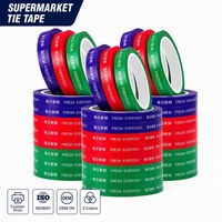BOPP zakafdichttape 12mm 18mm Kleurrijke halsafsluiter Blauw Rood Groen Groenten Fruit Brood Poly zakmachine Groothandel