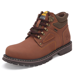 Nouvelles bottes d'hiver pour hommes, grandes tailles, décontractées, chaudes et antidérapantes, bottes de travail pour le désert - Product Image 4