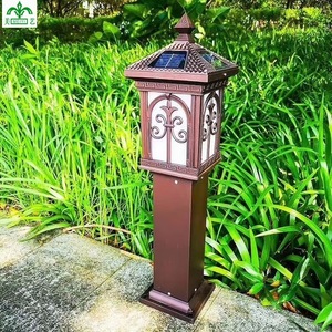 Solar Lawn <b>Light</b> 200x700mm Outdoor Waterproof LED Courtyard Pillar <b>Light</b> For Villa Fence Garden Lighting - Product Image 1