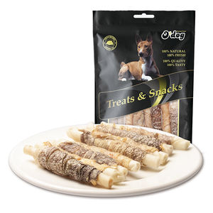 Fábrica OEM de golosinas para mascotas, venta al por mayor, deliciosa naturaleza, salmón <span class=keywords><strong>salvaje</strong></span>, piel de pez Omega3, golosinas para <span class=keywords><strong>perros</strong></span>, <span class=keywords><strong>comida</strong></span> seca para masticar <span class=keywords><strong>perros</strong></span> - Product Image 2