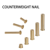 Vente en gros usine : Accessoires de golf durables et étanches en cuivre et laiton, tiges de différents diamètres et poids (2g, 4g, 6g, 8g, 10g)
