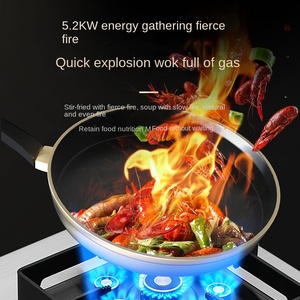 Cuisinière à gaz double à allumage électronique pulsé, design à <span class=keywords><strong>neuf</strong></span> brûleurs, gaz liquéfié, cuisinière de table encastrable, économie d'énergie - Product Image 3