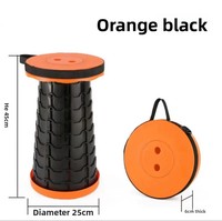 Tabouret pliant télescopique épais et portable, lavable et réutilisable, 25*25*6cm, idéal pour les banquets et l'usage domestique en extérieur