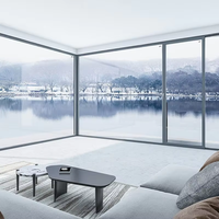 Ventanas Corredizas de Aluminio Estándar Personalizadas, Insonorizadas, con Vidrio, para Balcón