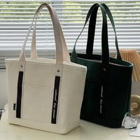 Sac à bandoulière en toile épaisse artistique avec fermeture éclair, fourre-tout tendance pour ordinateur portable 14 pouces, idéal pour étudiants et documents A4, pour femmes