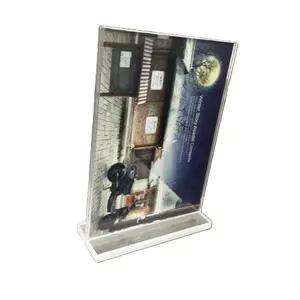 Nhà sản xuất sản phẩm mới hải quan năm 8.5x11 rõ ràng acrylic dấu hiệu chủ