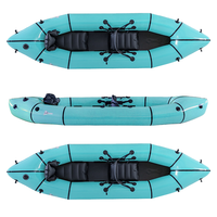 Packraft gonflable pliable ultraléger en TPU durable pour 2 personnes, longueur 3,1-4 m