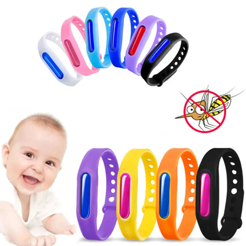 Summer Anti-mosquito Buckle Silicone Capsule Bracelets Adult Children Outdoor Mosquito Coil Buckles Cartoon Youth Bracelet