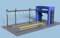 Machine de lavage automatique pour autobus et camions à deux étages Tous les roulements et composants avec une qualité haut de gamme