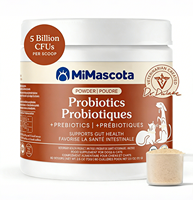 Poudre de probiotiques avec graines de citrouille pour chiens et chats – Favorise la santé intestinale, le système immunitaire, l'énergie et la beauté du pelage – Absorption rapide