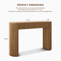Ensemble de meubles de salon complet en bois massif de style moderne et luxueux Sageliving avec table console et rangement pour entrée