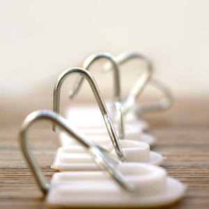 Small <b>Sticky</b> <b>Hook</b> Wholesale Round/square/U-shaped/flower-shaped Self-Adhesive <b>Hook</b> White Wall Strong Adhesive - Product Image 4