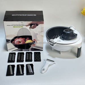 Factory Direct Sale Vegetable Cutter With Drain <strong>Basket</strong> Vegetable Onion Chopper Veggie Shredder Grater