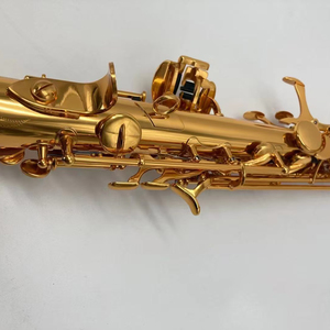 Venta Directa <span class=keywords><strong>de</strong></span> Fábrica: <span class=keywords><strong>Saxofón</strong></span> Soprano Recto en Si bemol con Lacado Dorado y Grabado Exquisito - Precio al por Mayor - Product Image 3