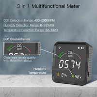Détecteur de CO2 intelligent WiFi Tuya 3 en 1, détecteur de dioxyde de carbone, moniteur de qualité de l'air, testeur d'humidité et de température de l'air
