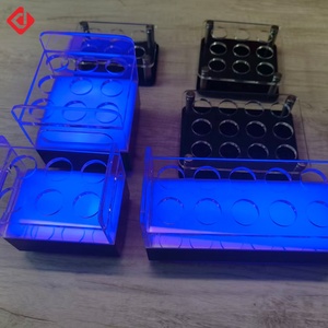 Fábrica personalizada LED acrílico chupito vidrio bandeja taza servicio VIP cóctel estante soporte pantalla Langtu para taza club nocturno Bar - Product Image 4