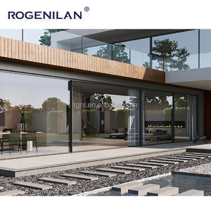 Portes coulissantes à capteur pour projets commerciaux et bureaux Rogenilan, design moderne, aluminium, double vitrage - Product Image 5