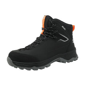 Chaussures de protection du travail en cuir microfibre à lacets hauts chaussures de randonnée anti-écrasement anti-coup de couteau pour hommes chaussures de sécurité - Product Image 2