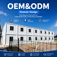 Maison préfabriquée modulaire portable et démontable en conteneur d'acier pour bureau, appartement, dortoir, design moderne et écologique