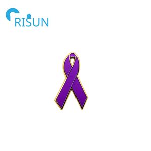 Fabricación de cinta púrpura, esmalte suave y duro, conciencia de la <span class=keywords><strong>violencia</strong></span> doméstica, alfileres, nunca te rindas, alfileres de solapa - Product Image 2