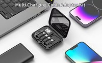 Cable de Datos USB Multifuncional 6 en 1 de 60w 3A, Kit de Cable de Carga Rápida USB C con Adaptador de Espejo para Teléfono, Ideal para Viajes