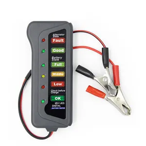 Mini 12V Car Battery Tester Digital Alternator Tester 6 LED Lights Display Car Diagnostic Tool Auto Battery Tester Analyzer