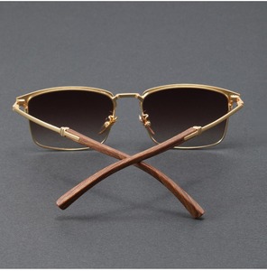 <span class=keywords><strong>2025</strong></span>新しいトレンドスタイルのハーフフレームファッションサンメガネ駆動小さなサングラスグラデーションシェード男性用 - Product Image 6