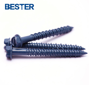 Acero inoxidable SS 410 cabeza de arandela hexagonal ranurada ancla de hormigón azul Tapcon tornillo de mampostería <span class=keywords><strong>para</strong></span> <span class=keywords><strong>ladrillo</strong></span> - Product Image 4