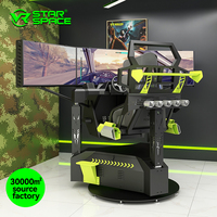Pas encore d'avis Simulateur de course cockpit 3 écrans Jeux d'arcade Full Motion Sim Cockpit 6 Dof Racing Car Simulator