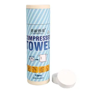 Free Samples Can Be Customized Factory Wholesale Canister Portable Travel Disposable Compressed Towel