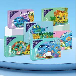 <span class=keywords><strong>Puzzle</strong></span> éducatif en forme d'animal irrégulier, dinosaure, baleine, dauphin, <span class=keywords><strong>puzzle</strong></span> personnalisé avec boîte rigide personnalisée pour enfants et adultes - Product Image 4