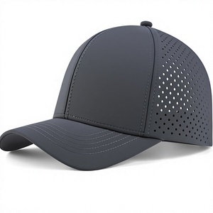 Gorra Snapback Gris de 6 Paneles, Malla Transpirable, Ajustable, Unisex, Casual para Exteriores, Primavera Verano, Adulto - Product Image 1