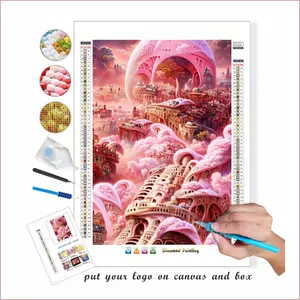 L-0395 sơn kim cương tùy chỉnh 5D DIY Canvas bức tranh chất lượng tốt nhất sơn kim cương