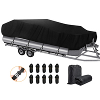 Housse de bateau flottante Bestway anti-UV, imperméable et anti-moisissure, avec coutures élastiques au bas, revêtement PU renforcé, tissu Oxford, 20-22 pieds