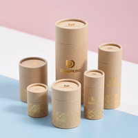 Décoration de maison de luxe arôme parfumé Kraft boîte d'emballage ronde diffuseur de roseau bouteille emballage Tube