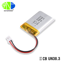 3.7v 500mah البطارية مع IEC 62133-2 2017 IEC62133-2 2012 و CB تقرير اختبار شهادة